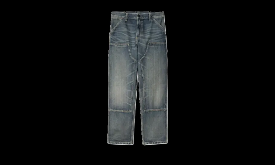 Double Knee Pant Blue Worn Used Wash<Carhartt WIP Online