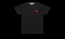 PLAY T-Shirt Emblème Rouge Tricoté Black<Comme des Garçons New