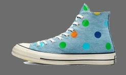 Chuck Taylor All-Star 70s Hi Golf Wang Denim Polka Dots<Converse Fashion