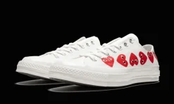 Chuck Taylor All-Star 70s Ox Comme des Garçons PLAY Multi-Heart White<Converse Best