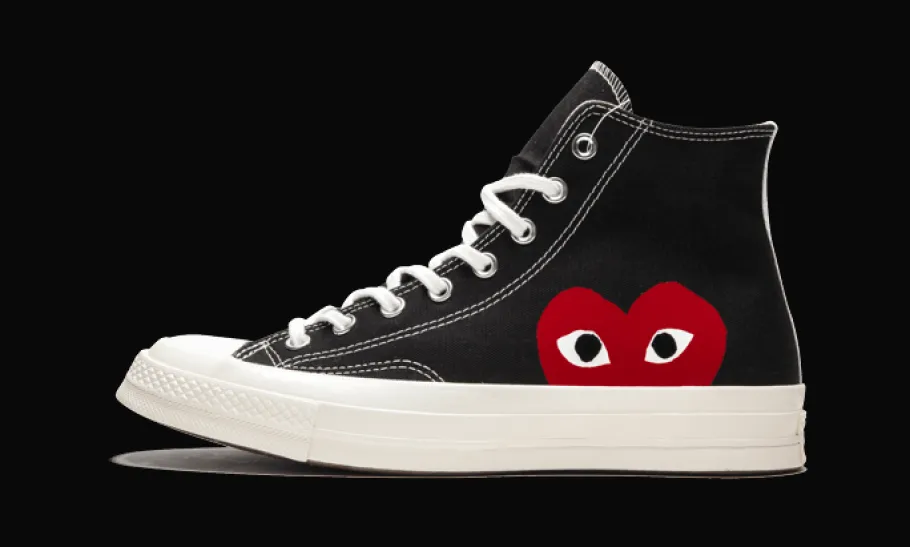 Chuck Taylor All-Star 70s Hi Comme des Garçons PLAY Black<Converse Clearance