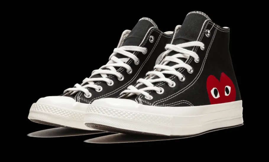 Chuck Taylor All-Star 70s Hi Comme des Garçons PLAY Black<Converse Clearance