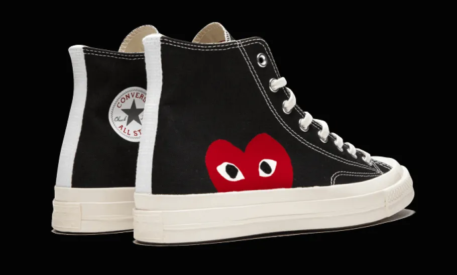 Chuck Taylor All-Star 70s Hi Comme des Garçons PLAY Black<Converse Clearance