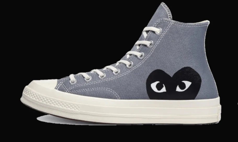 Chuck Taylor All-Star 70s Hi Comme des Garçons PLAY Steel Grey<Converse Online