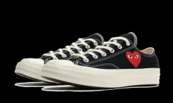 Comme des Garçons Single Heart Chuck 70 Black Low<Converse Online
