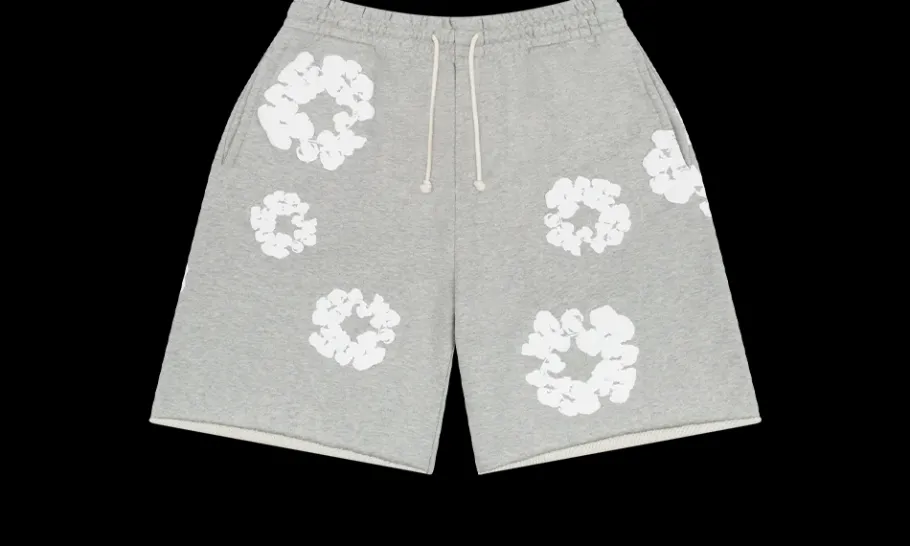 Cotton Wreath Short Grey<Denim Tears Sale