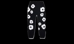 Sweatpant The Cotton Wreath Black<Denim Tears Fashion