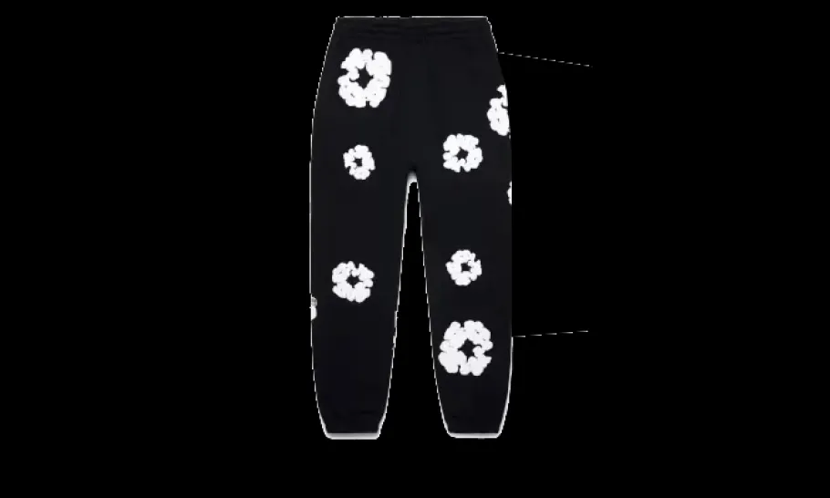 Sweatpant The Cotton Wreath Black<Denim Tears Fashion