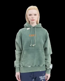 Hoodie Painted Forest Green<Gallery Dept Best