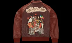 Maison Château Rouge Veste Cuir Bordeaux<Air Jordan New