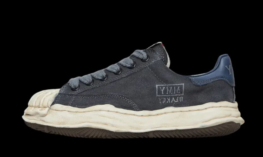 Blakey OG Sole Over-Dyed Canvas Low Navy<Maison Mihara Yasuhiro Fashion