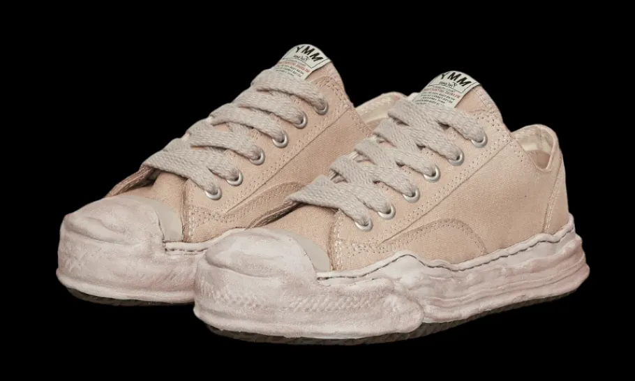 Hank OG Sole Over-Dyed Canvas Low Brown<Maison Mihara Yasuhiro Outlet