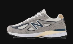 990 V4 Made In USA Grey Suede<New Balance Clearance