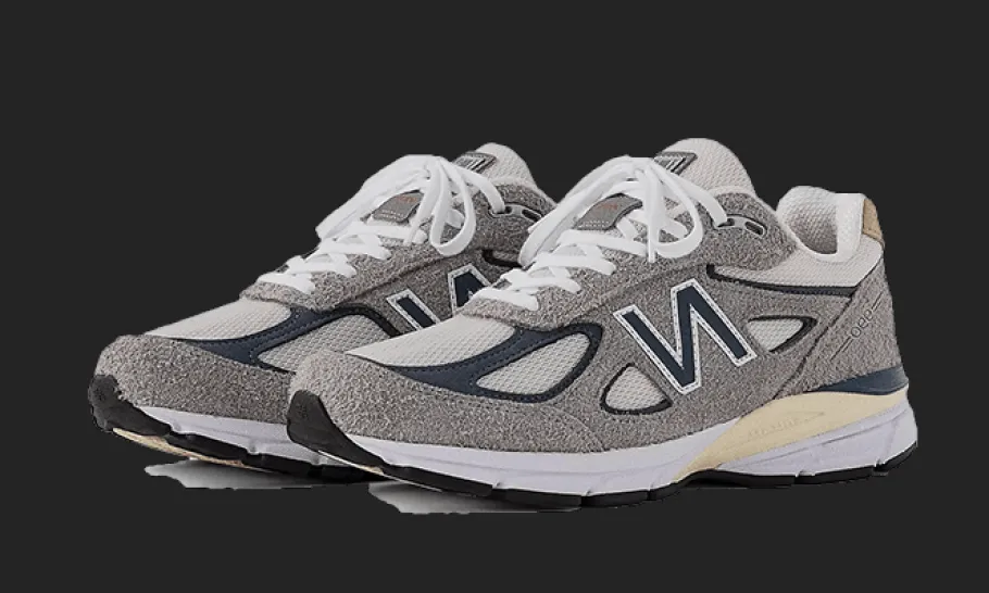 990 V4 Made In USA Grey Suede<New Balance Clearance