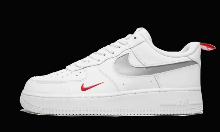 Air Force 1 Low White Red Mini Swoosh<Nike Outlet