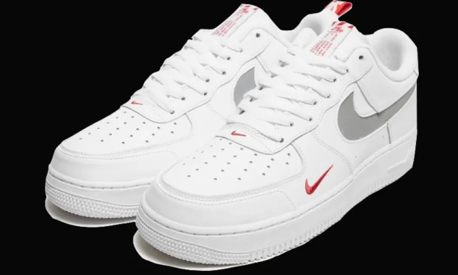 Air Force 1 Low White Red Mini Swoosh<Nike Outlet