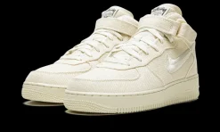 Air Force 1 Mid Stussy Fossil<Nike Discount