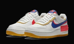 Air Force 1 Shadow White Flash Crimson Astronomy Blue<Nike New