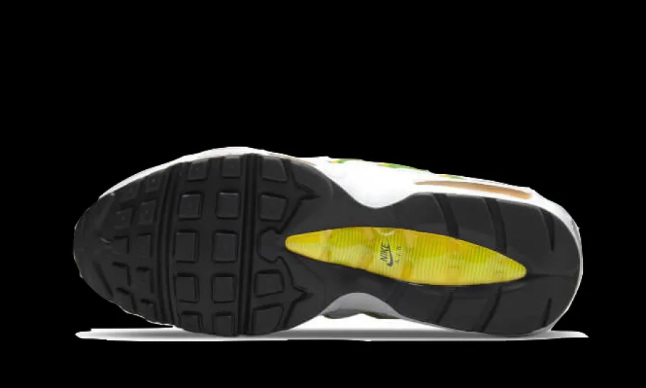 Air Max 95 Essential White Green Apple Tour Yellow<Nike New