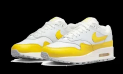 Air Max 1 White Bright Yellow<Nike Discount