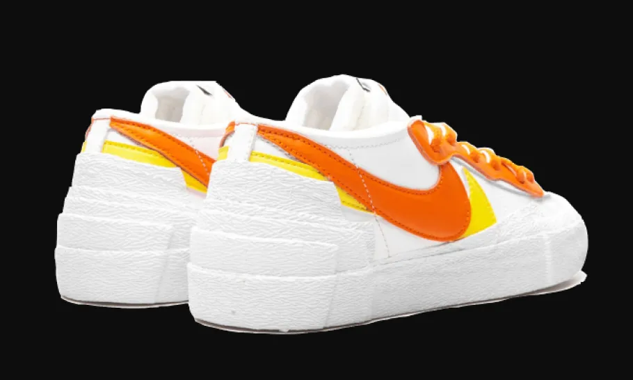 Blazer Low Sacai White Magma Orange<Nike Discount