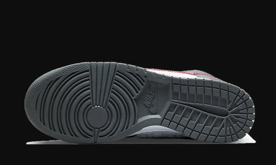 Dunk High Embossed Basketball Grey Red<Nike Discount
