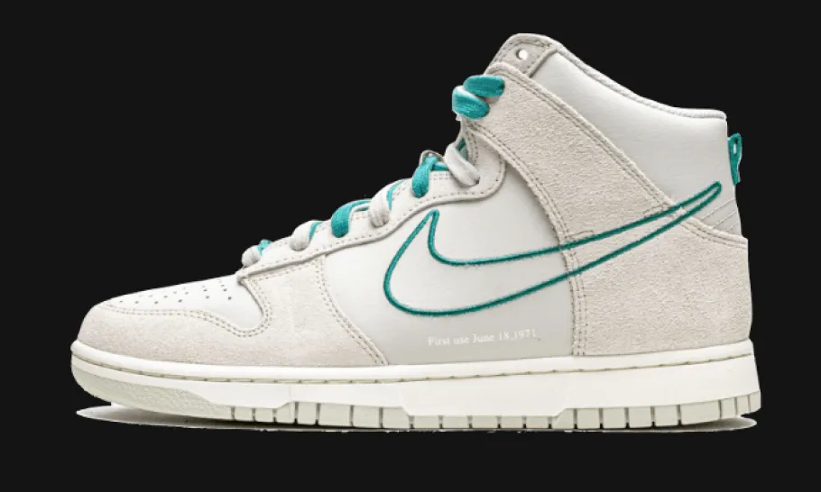 Dunk High First Use Light Bone Green Noise<Nike Outlet
