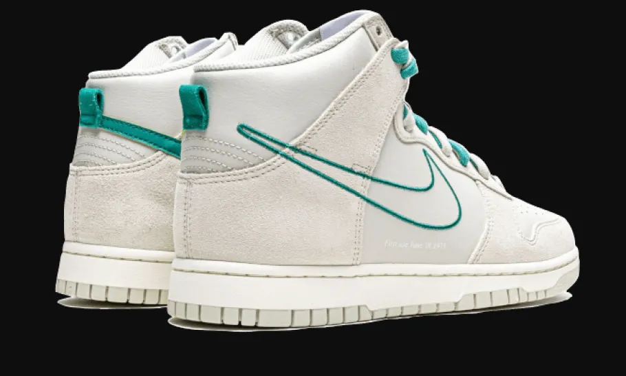 Dunk High First Use Light Bone Green Noise<Nike Outlet