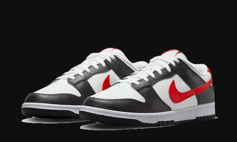 Dunk Low Black White Red<Nike Clearance