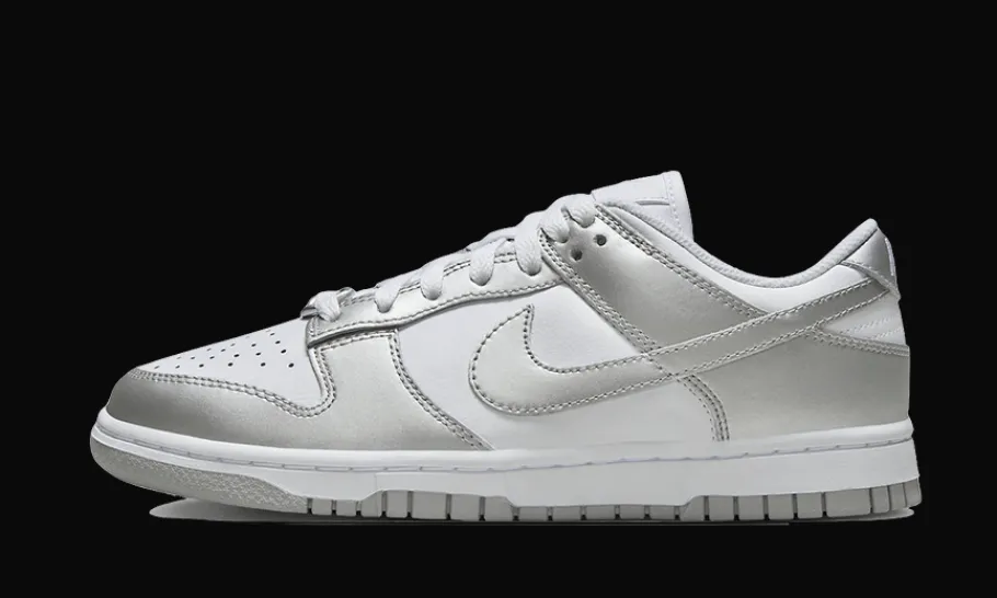 Dunk Low Metallic Silver<Nike Hot