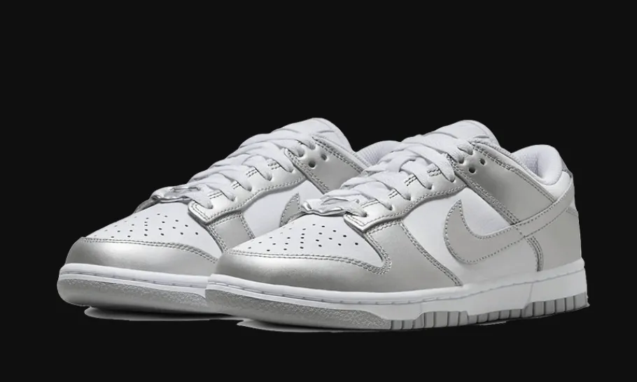 Dunk Low Metallic Silver<Nike Hot