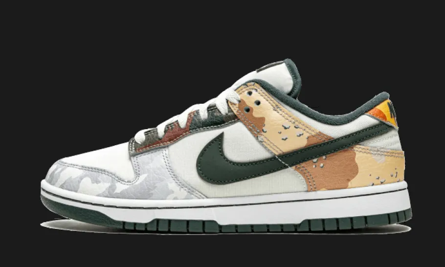 Dunk Low SE Sail Multi-Camo<Nike Fashion