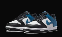 Dunk Low White Blue Black<Nike New