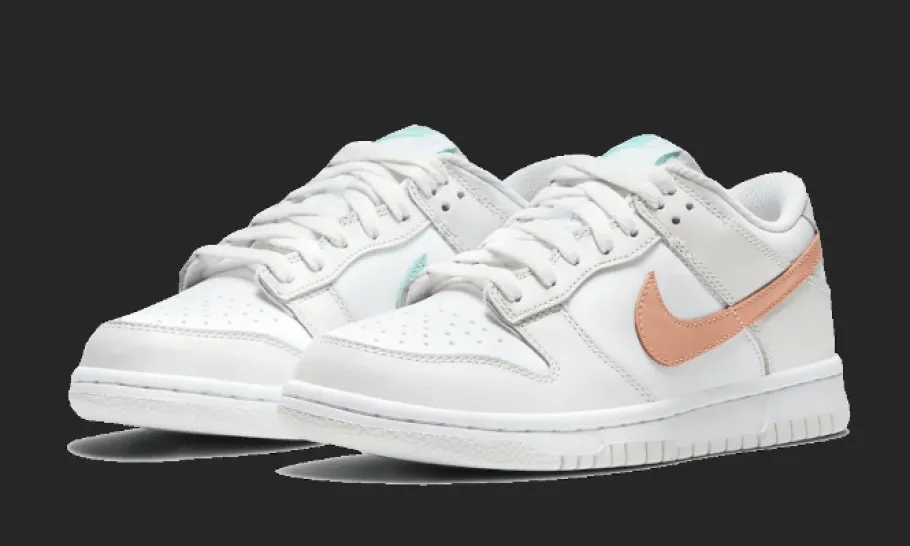 Dunk Low White Bone Peach Aqua<Nike Hot