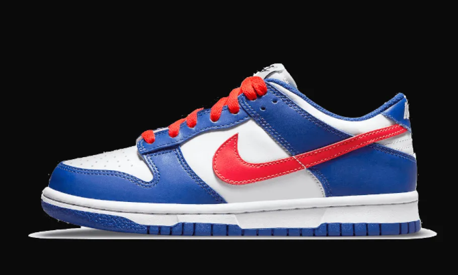 Dunk Low White Royal Red<Nike Best