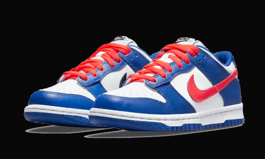 Dunk Low White Royal Red<Nike Best