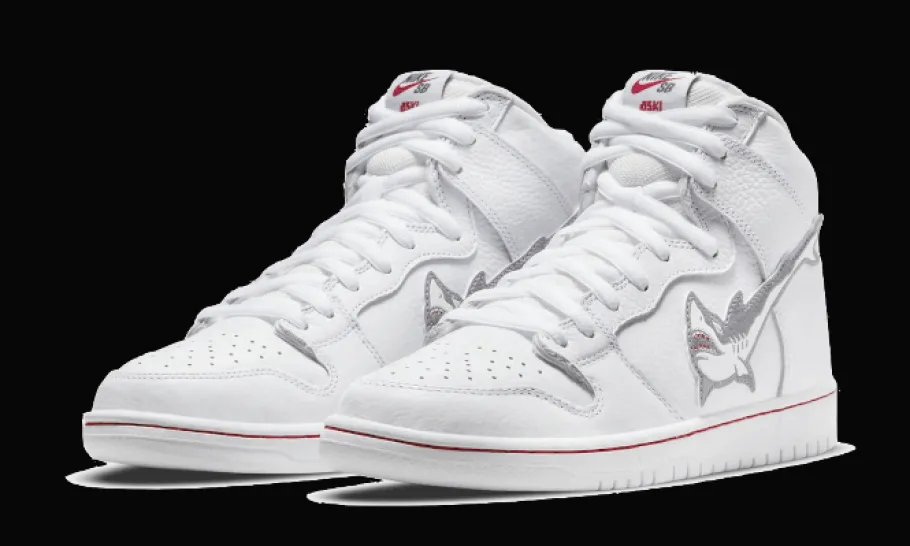 SB Dunk High Oski Great White Shark<Nike Fashion