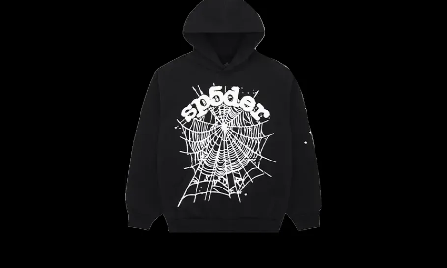 OG Web Black Hoodie<Sp5der New