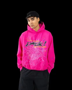 Pink Punk V2 Hoodie<Sp5der Discount