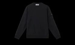 Crewneck Old Effect Black<Stone Island Clearance
