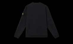 Crewneck Old Effect Black<Stone Island Clearance