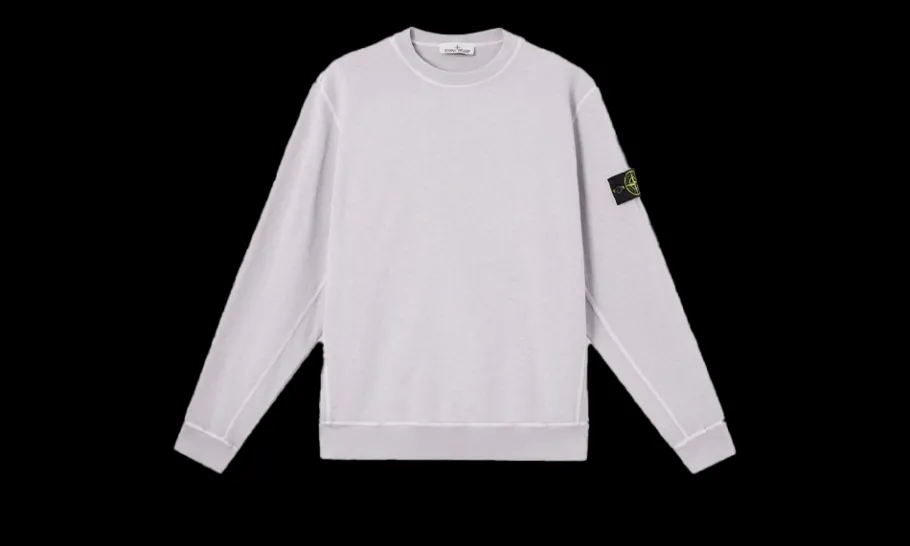 Crewneck Old Effect Light Purple<Stone Island Sale
