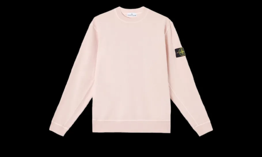 Crewneck Old Effect Pink<Stone Island Online