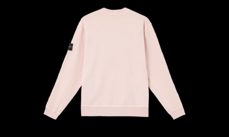 Crewneck Old Effect Pink<Stone Island Online