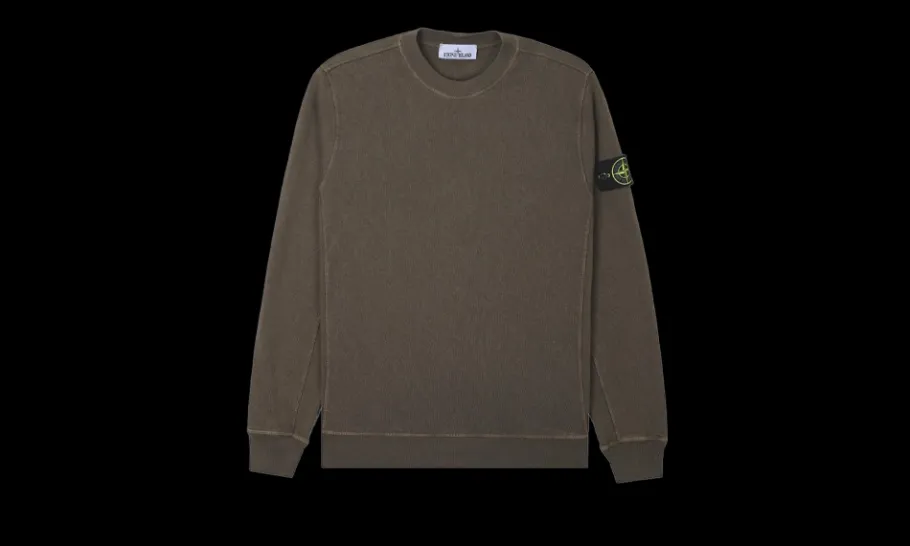 Crewneck Verde Militare<Stone Island Discount