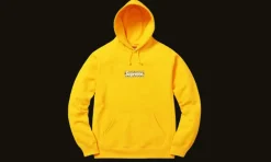 Bandana Box Logo Hooded Sweatshirt Yellow<Supreme Sale