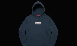 Bling Box Logo Hooded Sweatshirt Navy<Supreme Best