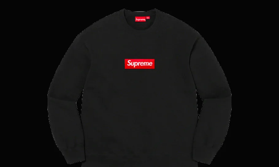 Box Logo Crewneck Black<Supreme Fashion
