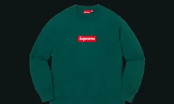 Box Logo Crewneck Dark Pine<Supreme New