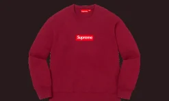 Box Logo Crewneck Cardinal<Supreme Online